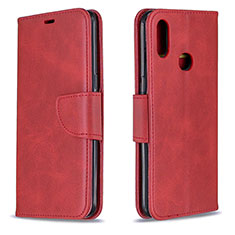 Coque Portefeuille Livre Cuir Etui Clapet B04F pour Samsung Galaxy M01s Rouge