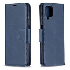 Coque Portefeuille Livre Cuir Etui Clapet B04F pour Samsung Galaxy M12 Bleu