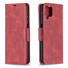 Coque Portefeuille Livre Cuir Etui Clapet B04F pour Samsung Galaxy M12 Rouge