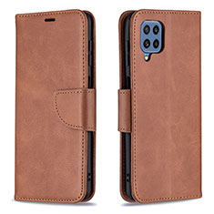 Coque Portefeuille Livre Cuir Etui Clapet B04F pour Samsung Galaxy M32 4G Marron