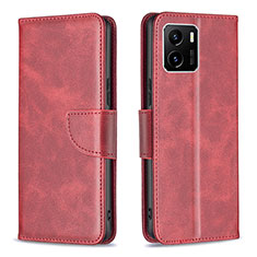 Coque Portefeuille Livre Cuir Etui Clapet B04F pour Vivo iQOO U5x Rouge