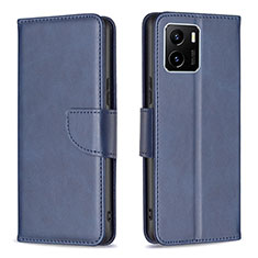 Coque Portefeuille Livre Cuir Etui Clapet B04F pour Vivo Y01 Bleu