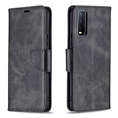 Coque Portefeuille Livre Cuir Etui Clapet B04F pour Vivo Y11s Noir