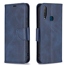 Coque Portefeuille Livre Cuir Etui Clapet B04F pour Vivo Y12 Bleu