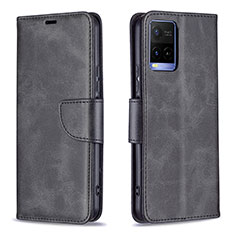 Coque Portefeuille Livre Cuir Etui Clapet B04F pour Vivo Y21a Noir