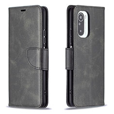 Coque Portefeuille Livre Cuir Etui Clapet B04F pour Xiaomi Mi 11X Pro 5G Noir