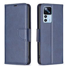 Coque Portefeuille Livre Cuir Etui Clapet B04F pour Xiaomi Mi 12T 5G Bleu