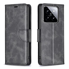 Coque Portefeuille Livre Cuir Etui Clapet B04F pour Xiaomi Mi 14 5G Noir