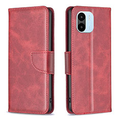 Coque Portefeuille Livre Cuir Etui Clapet B04F pour Xiaomi Poco C50 Rouge