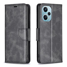 Coque Portefeuille Livre Cuir Etui Clapet B04F pour Xiaomi Poco F5 5G Noir