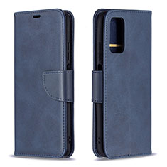 Coque Portefeuille Livre Cuir Etui Clapet B04F pour Xiaomi Poco M3 Bleu