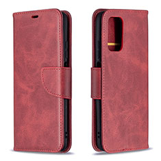 Coque Portefeuille Livre Cuir Etui Clapet B04F pour Xiaomi Poco M3 Rouge