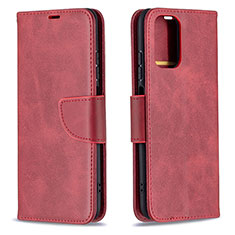 Coque Portefeuille Livre Cuir Etui Clapet B04F pour Xiaomi Poco M5S Rouge