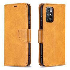 Coque Portefeuille Livre Cuir Etui Clapet B04F pour Xiaomi Redmi 10 (2022) Brun Clair