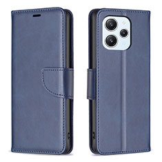 Coque Portefeuille Livre Cuir Etui Clapet B04F pour Xiaomi Redmi 12 4G Bleu