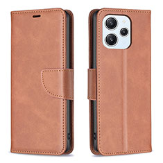 Coque Portefeuille Livre Cuir Etui Clapet B04F pour Xiaomi Redmi 12 4G Marron