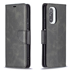 Coque Portefeuille Livre Cuir Etui Clapet B04F pour Xiaomi Redmi K40 5G Noir