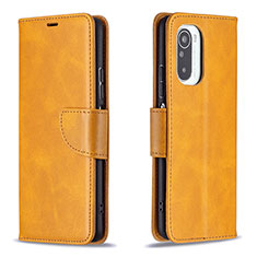 Coque Portefeuille Livre Cuir Etui Clapet B04F pour Xiaomi Redmi K40 Pro 5G Brun Clair