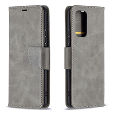 Coque Portefeuille Livre Cuir Etui Clapet B04F pour Xiaomi Redmi Note 10 Pro 4G Gris