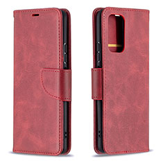 Coque Portefeuille Livre Cuir Etui Clapet B04F pour Xiaomi Redmi Note 10 Pro Max Rouge