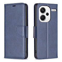 Coque Portefeuille Livre Cuir Etui Clapet B04F pour Xiaomi Redmi Note 13 Pro+ Plus 5G Bleu