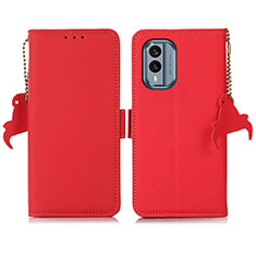 Coque Portefeuille Livre Cuir Etui Clapet B04H pour Nokia X30 5G Rouge