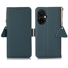 Coque Portefeuille Livre Cuir Etui Clapet B04H pour OnePlus Nord CE 3 5G Vert