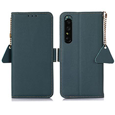 Coque Portefeuille Livre Cuir Etui Clapet B04H pour Sony Xperia 1 IV SO-51C Vert