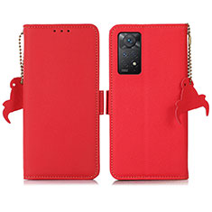 Coque Portefeuille Livre Cuir Etui Clapet B04H pour Xiaomi Redmi Note 12 Pro 4G Rouge