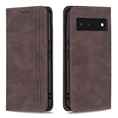 Coque Portefeuille Livre Cuir Etui Clapet B05F pour Google Pixel 6 5G Marron