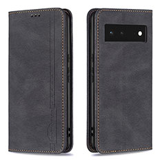 Coque Portefeuille Livre Cuir Etui Clapet B05F pour Google Pixel 6 5G Noir