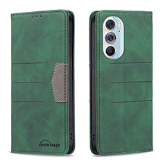 Coque Portefeuille Livre Cuir Etui Clapet B05F pour Motorola Moto Edge 30 Pro 5G Vert