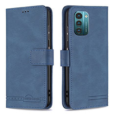 Coque Portefeuille Livre Cuir Etui Clapet B05F pour Nokia G11 Bleu