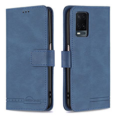 Coque Portefeuille Livre Cuir Etui Clapet B05F pour Oppo A54 4G Bleu