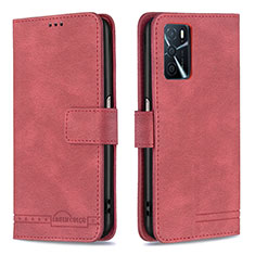 Coque Portefeuille Livre Cuir Etui Clapet B05F pour Oppo A54s Rouge