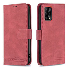 Coque Portefeuille Livre Cuir Etui Clapet B05F pour Oppo A74 4G Rouge