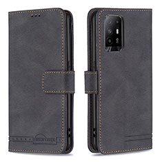 Coque Portefeuille Livre Cuir Etui Clapet B05F pour Oppo A95 5G Noir