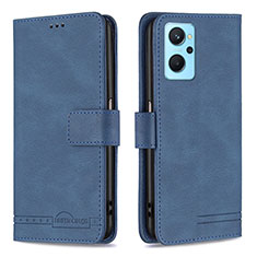 Coque Portefeuille Livre Cuir Etui Clapet B05F pour Oppo A96 4G Bleu