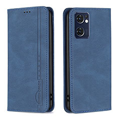 Coque Portefeuille Livre Cuir Etui Clapet B05F pour Oppo Find X5 Lite 5G Bleu