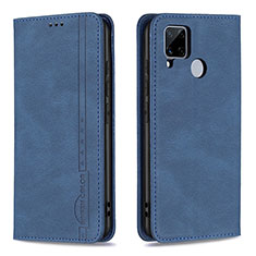 Coque Portefeuille Livre Cuir Etui Clapet B05F pour Realme 7i RMX2193 Bleu