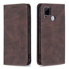 Coque Portefeuille Livre Cuir Etui Clapet B05F pour Realme 7i RMX2193 Marron