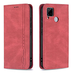 Coque Portefeuille Livre Cuir Etui Clapet B05F pour Realme 7i RMX2193 Rouge