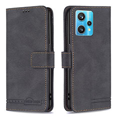 Coque Portefeuille Livre Cuir Etui Clapet B05F pour Realme 9 4G Noir