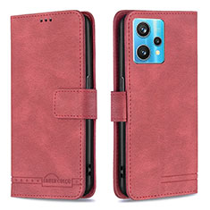 Coque Portefeuille Livre Cuir Etui Clapet B05F pour Realme 9 4G Rouge