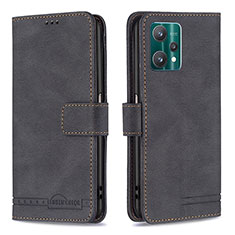 Coque Portefeuille Livre Cuir Etui Clapet B05F pour Realme 9 5G Noir