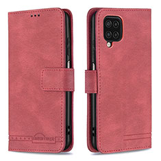 Coque Portefeuille Livre Cuir Etui Clapet B05F pour Samsung Galaxy A12 5G Rouge