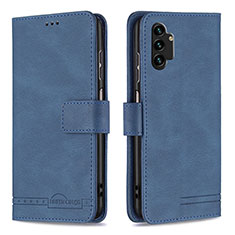 Coque Portefeuille Livre Cuir Etui Clapet B05F pour Samsung Galaxy A13 4G Bleu