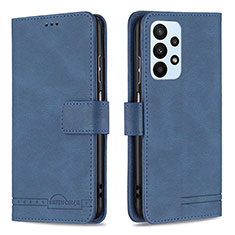 Coque Portefeuille Livre Cuir Etui Clapet B05F pour Samsung Galaxy A23 4G Bleu