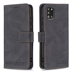 Coque Portefeuille Livre Cuir Etui Clapet B05F pour Samsung Galaxy A31 Noir