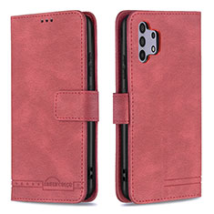 Coque Portefeuille Livre Cuir Etui Clapet B05F pour Samsung Galaxy A32 4G Rouge